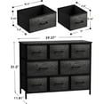 thumbnail image 2 of Sorbus Dresser with Fabric Drawers - Wide Chest of Drawers - Great for Bedroom and Living Room Organizing - Collapsible Drawers & Portable TV Stand, 2 of 10