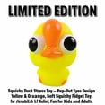 thumbnail image 2 of Squishy Duck Stress Toy with Pop-Out Eyes Design, Single, Yellow and Orange, for Kids and Adults Relaxation Relief, Squeeze Toy, 2 of 3