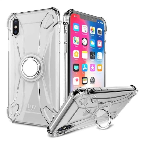 Funda ILUV Crystal Ring para iPhone XS MAX Transparente