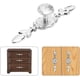 thumbnail image 3 of Perillas de cajón de cristal, 4 piezas de manijas de gabinete con forma de diamante, perillas de puerta de cristal transparente, perilla de cajón de gabinete, manija de armario, para gabinete, cajón,, 3 of 5