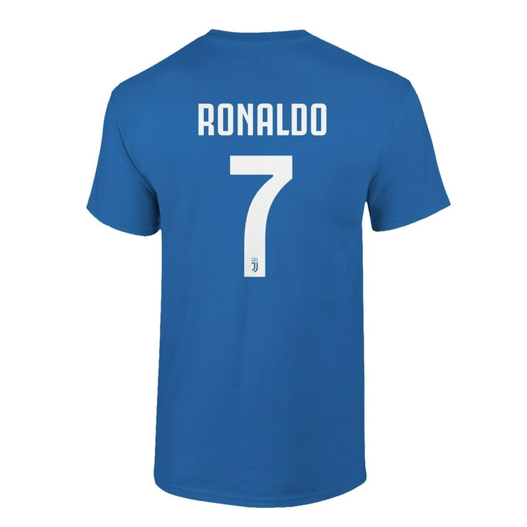 Soccer Shirt #7 Ronaldo CR7 Cristiano Juve Men's T-Shirt (Royal, Adult  XXXX-Large) 