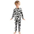 thumbnail image 3 of joogoo Cow Print 2 Piece Long Sleeve Tee and Pants Cotton Pajama Set 5Y, 3 of 7