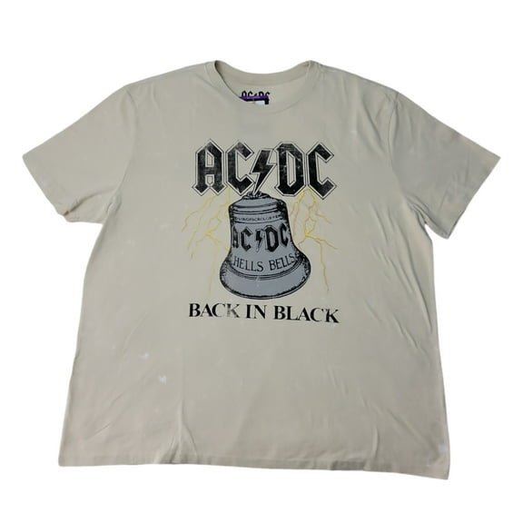 Men's Soft Comfortable Lightweight Crewneck Short Sleeve Band Tee (Cream, XL)