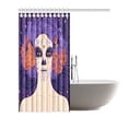 thumbnail image 2 of MKHERT Skull Girl With Flowers Shower Curtain Waterproof Bath Curtain Decor 66x72 inch, 2 of 2