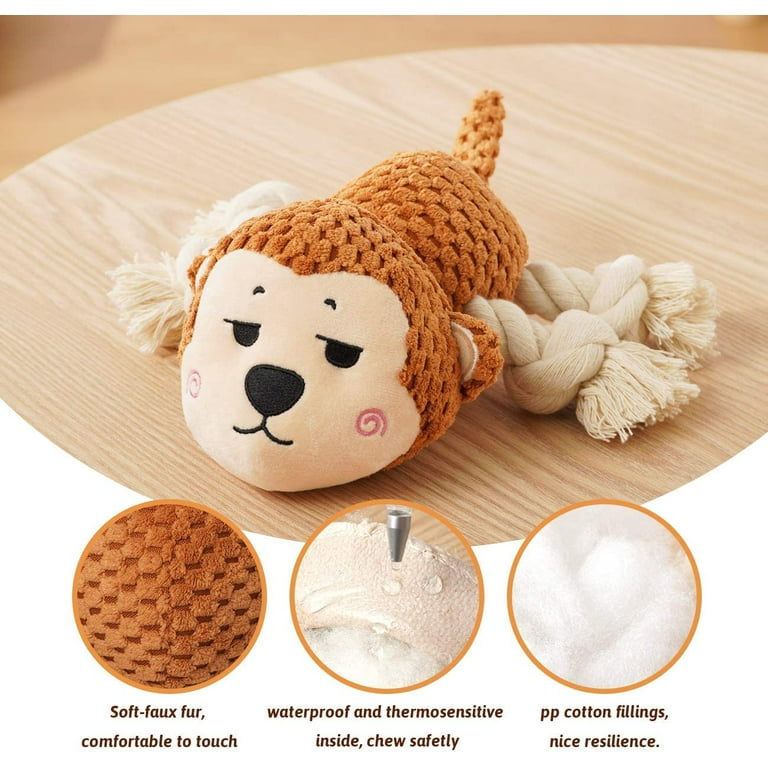 Dog Toys for Small Dog, Plush Interactive Dog Squeak Toy for
