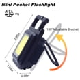 thumbnail image 4 of axGear Lampe de Poche LED COB Porte-Clés 500 Lumens Mini Portable Rechargeable Magnétique, 4 of 8