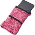 thumbnail image 5 of Brazalete ligero para teléfono, bolsa deportiva, brazalete para correr con soporte para teléfono, funda para teléfono, azul, blanco y rosa, 3 uds. Rojo Verde, 5 of 5