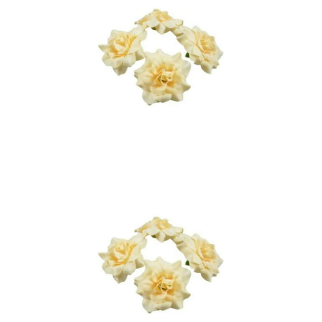 Wweixi 50pack/lot Stunning Bouquets With Soft Texture And Realistic Appearance Low Maintenence Fiber Wide Application Champagne 4.5cm 2Set