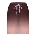 thumbnail image 5 of KIHOUT Men's Gradient 2-in-1 Swim Trunks - Polyester, Drawstring Elastic Waist, Lined with Pockets for Beach, Pool and Summer Casual Wear, 5 of 6