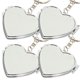 thumbnail image 2 of 4pcs mini espejo de corazón llavero plegable espejo de metal espejo de metal adorno de colgante, 2 of 4