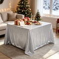 thumbnail image 5 of Sequin Tablecloth 47.24 x 47.24 Inches, Sparkling Polyester Table Cover for Wedding Birthday Party Events, Glitter Decorative Table Linen for Halloween Thanksgiving Christmas Home Decor, 5 of 7
