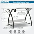 thumbnail image 4 of Sew Ready Comet Sewing Table Folding Top Adjustable Platfomr Black/White, 4 of 14