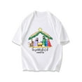 thumbnail image 3 of Christmas T Shirt Black Nativity Scene With Mary Joseph Baby Jesus Wise Men And Animals The Greatest Gift Of All Matthew 121 Christmas Holiday Wear, 3 of 4