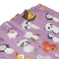 thumbnail image 4 of Shower Curtain, Lovely animals Waterproof Fabric Plastic Shower Curtain, Drying Fast Bathroom Curtain with 9 Buttonholes, Ruffle Shower Curtain 60x72in, 4 of 8