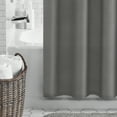 thumbnail image 4 of Mainstays Grey Waffle Weave Textured Fabric Shower Curtain, 72" x 72", 4 of 5