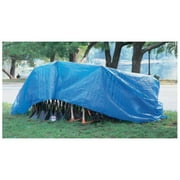 Multiple Use Tarp, 8 ft W x 10 ft L, Polyethylene, Blue