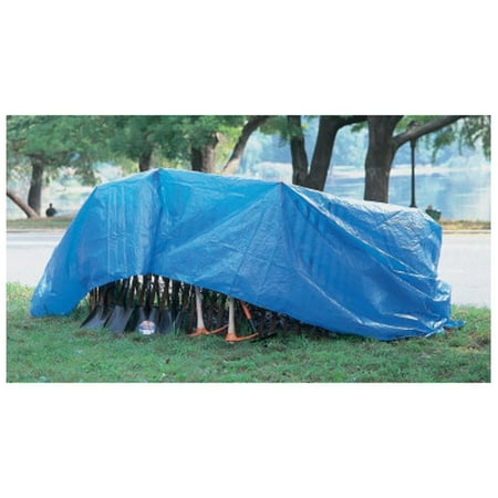 Multiple Use Tarp, 8 ft W x 10 ft L, Polyethylene, Blue