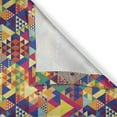 thumbnail image 4 of Ambesonne Colorful Valance Pack of 2, Modern Triangles, 54"X18", Multicolor, 4 of 5