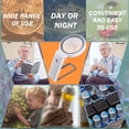 thumbnail image 5 of Reading Magnifier, Handheld Illuminated Stand Magnifying Glass with 18 LED Light, 10X 30X Table Magnifier with Foldable Stand for Reading, Jewelry, Inspection, Coins, 5 of 5
