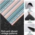 thumbnail image 3 of Pink and Blue Geometric Striped Pattern Kitchen Rugs Sets Of 3,Kitchen Runner Rugs Non Skid Washable,Decorative Kitchen Floor Mats for Kitchen,Sink,Laundry,17"x30"+ 17"x47" + 17"x59", 3 of 6