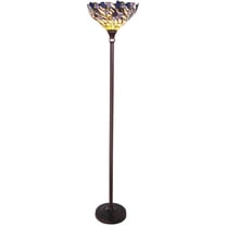 Pemberly Row 1 Light Torchiere Floor Lamp 17" Shade