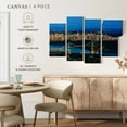 thumbnail image 4 of Elephant Stock Vancouver Night Lights Wall Art - Horizontal Multi Panel Canvas - Living Room Wall Decor - Places Multi Panel - Blue And Yellow Decor - 75" x 48", 4 of 4