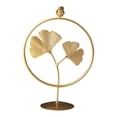 thumbnail image 2 of Escultura de Flores Adornos de Escritorio Baoblaze Estatuilla Estatua de Hoja de Metal Ginkgo Biloba, 2 of 8