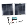 thumbnail image 4 of simhoa Solar Panel Kit Power Station 100W Solar Panel for Outdoor Automotive 2 Pieces Solar Panel, 4 of 8