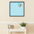 thumbnail image 3 of PinPix ArtToFrames 22x22 Custom Cork Bulletin Board    Poster Board Has a Fabric Style Canvas Finish, Framed in Satin Black (PinPix-247), 3 of 5