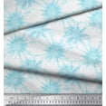 thumbnail image 2 of Soimoi Blue polyester Crepe Fabric Sparkle Tie-Dye Print Fabric by the Yard 52 Inch Wide, 2 of 3