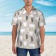 thumbnail image 2 of Balery winter Snowflake beer Camisas hawaianas de manga corta para hombre, camisas playeras de corte holgado, camisas de vacaciones con botones,Small, 2 of 7