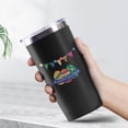thumbnail image 2 of 20oz Powder Coated Easter Tumbler with Telescopic Straw, Insulated Travel Mug, [Easter Theme] Print, 2 of 6