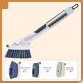 thumbnail image 2 of PENGXIANG Long Handled Pot Scrubbing Brush With Dishwashing Liquid Dispenser, 2 of 3