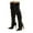 Black, variant on UngA Women'S Mid-Calf Boots Women's Suede Knee High Boots Pointed Toe Comfortable Chunky Block Heel Side Zipper Riding Boots Black,7
