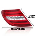 thumbnail image 2 of MZORANGE Left Tail Light for Mercedes Benz W204 C-Class C250 C350 2011 2012-2014 Rear Lamp LED, 2 of 14