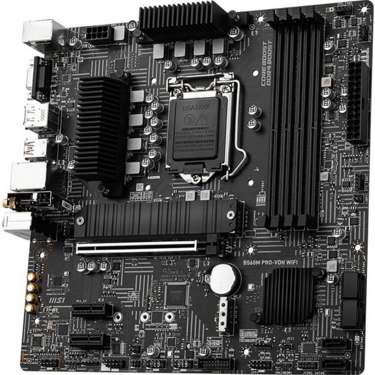 MSI B560M PRO-VDH WIFI Desktop Motherboard, Intel B560 Chipset