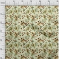 thumbnail image 3 of oneOone Viscose Jersey Light Green Fabric Floral Fabric For Sewing Printed Craft Fabric By The Yard 60 Inch Wide, 3 of 4