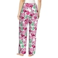 thumbnail image 3 of Xecao Flamingo Women's Straight Lounge Pajama Pants: The Epitome of Relaxed Sleepwear, 3 of 9