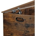 thumbnail image 6 of HomGarden Modern Wooden Storage Chest, 30 inches Bench Trunk with Flip Top Lid and 2 Safety Hinges, Sturdy Decorative Box Organizer for Entryway Playroom Bedroom Living Room (Rustic Brown), 6 of 7