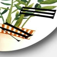 thumbnail image 3 of Designart 'Houseplant Monstera & Peace Lily In Terra Cotta' Farmhouse Wall Clock, 3 of 5