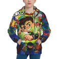 thumbnail image 3 of Youth Ben 10 Hoodies 3D Print Pullover Hooded Sweatshirt With Pocket For Boys Girls Teen Large, 3 of 8