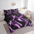 thumbnail image 3 of Homewish Geometric Stripes 7-Piece Reversible Queen Comforter Set, Vintage Design, 3 of 8