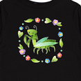 thumbnail image 4 of Inktastic Praying Mantis with Flowers and Leaves Boys or Girls Long Sleeve Toddler T-Shirt, 4 of 5