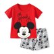 thumbnail image 1 of Conjunto de 2 piezas para niños y niñas, camiseta y pantalones cortos, chándales de manga corta para bebé, traje informal de moda, novedad de verano, 1 of 3