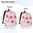 thumbnail image 3 of Yiaed Cute Pig Nose Print Backpack, Premium Laptop Backpack, Travel Backpack for Women, Lightweight Backpacks, Comfortable Back Pack-Small, 3 of 7