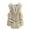 D Beige, variant on Elainilye Fashion Womens Faux-fur Vest Fall Winter Sleeveless Coat Zip Up Warm Jackets Outerwear With Pockets,Beige