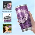 thumbnail image 6 of GZHJMY Mandala Tumbler with Lid & Straw,Reusable Double Wall Stainless Steel Vacuum Insulated Travel Mug, 6 of 7