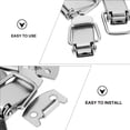 thumbnail image 4 of Miangastore Toggle Hasp 10Pcs 1.2x0.6x0.3In Silver Stainless Steel Home Use Office Use, 4 of 8