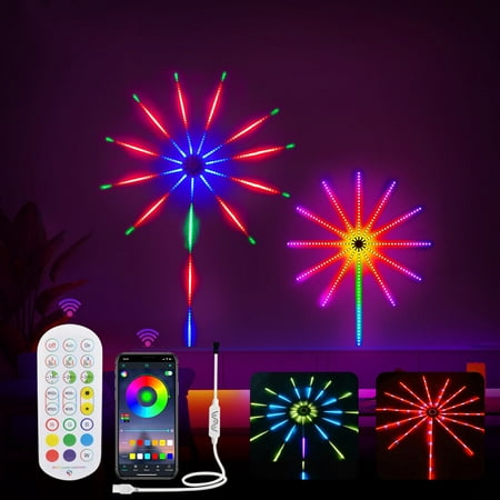 

LED Firework Strip Lights RGB Dream Color Smart Music Sync APP / Remote Control