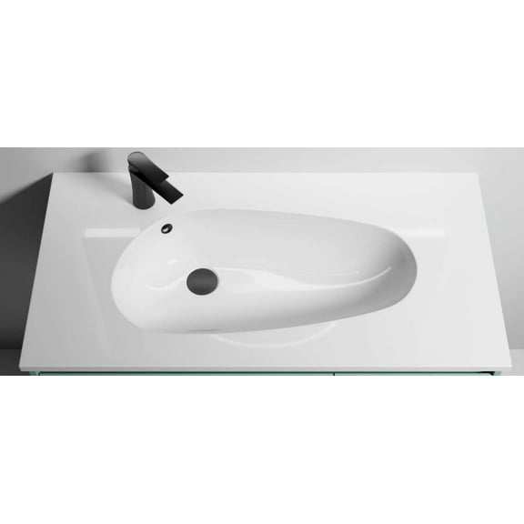 48" Bathroom Sink - Modern Stainless Steel Vanity with Wide Basin, Space-Saving Corner Design for Small Bathrooms, Easy Installation